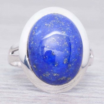 Anillo lapislázuli Plata de Ley 925
