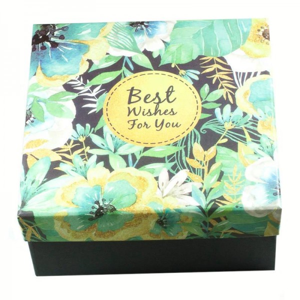 Caja cuadrada Best Wishes Jungle