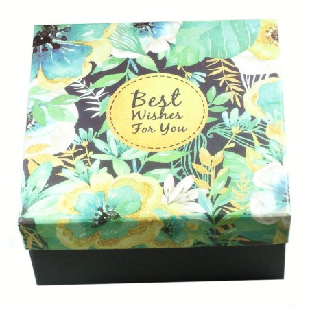 Caja cuadrada Best Wishes Jungle