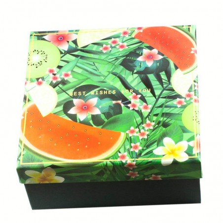Caja cuadrada Best Wishes Watermelon