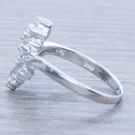 Anillo flor y racimo Plata de Ley 925