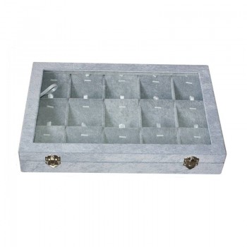 Expositor para conjuntos con tapa y cierres 2