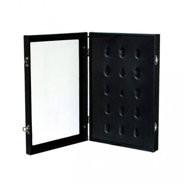 Expositor para colgantes grandes con tapa y cierres