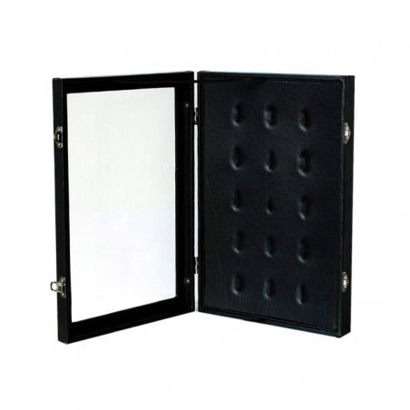 Expositor para colgantes grandes con tapa y cierres