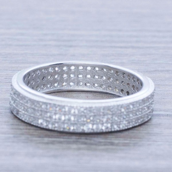 Anillo alianza ancha Plata de Ley 925