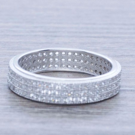 Anillo alianza ancha Plata de Ley 925