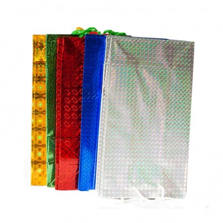 Pack 12 bolsas de regalo brillantes extralargas