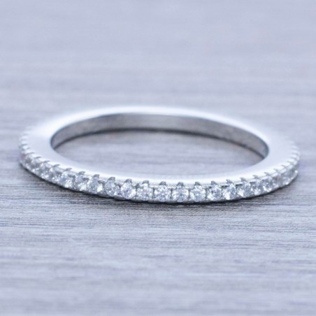 Anillo alianza ancha Plata de Ley 925