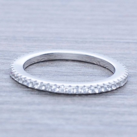 Anillo alianza ancha Plata de Ley 925