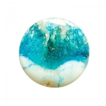 Colgante redondo ágata tintada 2