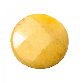 Abalorio redondo piedra facetada 2