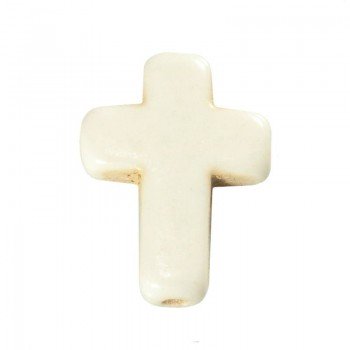 10 Abalorio cruz de cerámica
