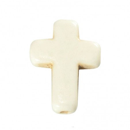 Abalorio cruz de cerámica