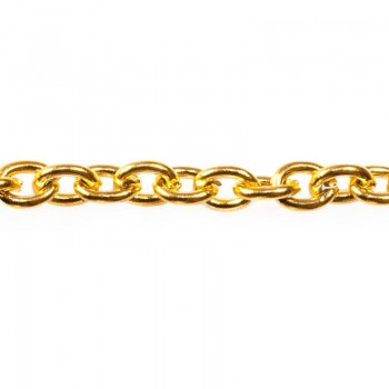 Rollo cadena dorada eslabon forazado 2