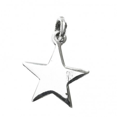 Colgante estrella con arandela Plata de Ley 925