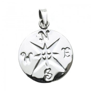 Colgante rosa de los vientos con drop Plata de Ley 925 2