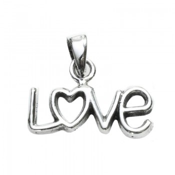 Colgante LOVE con drop Plata de Ley 925