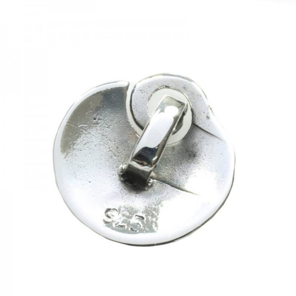 Colgante pasante espiral Plata de Ley 925