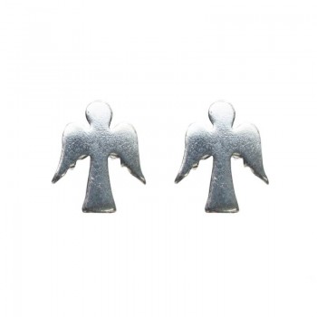 Pendientes ángel Plata de Ley 925 bañado en Oro