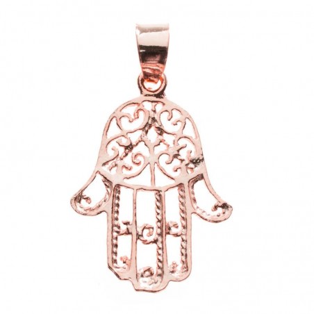 Colgante mano de Fátima espirales Plata de Ley 925