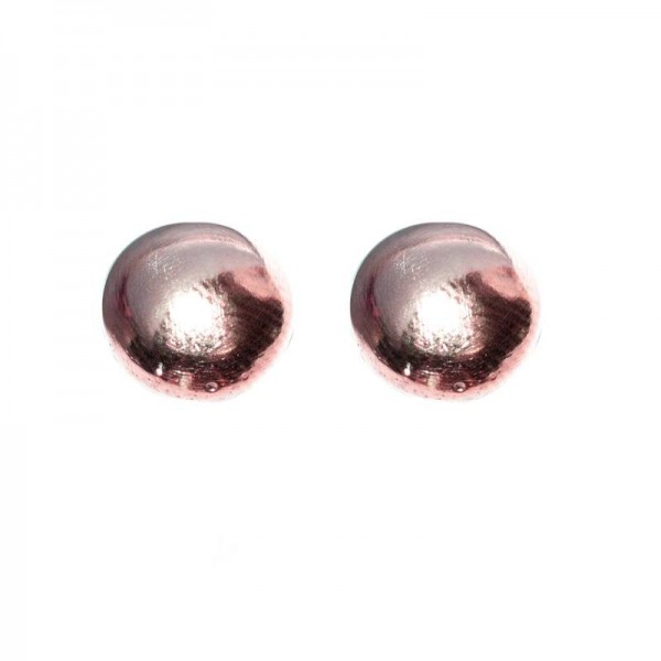 Pendientes redondos bañados en Oro