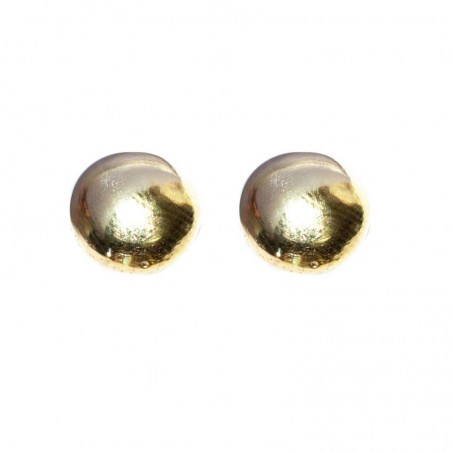 Pendientes redondos bañados en Oro