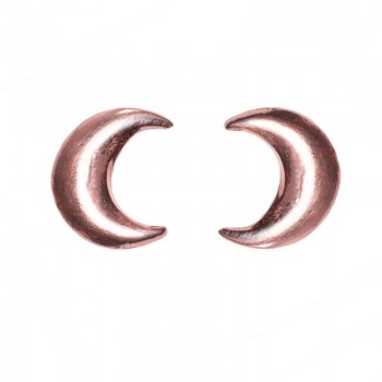 Pendientes luna bañados en Oro 2