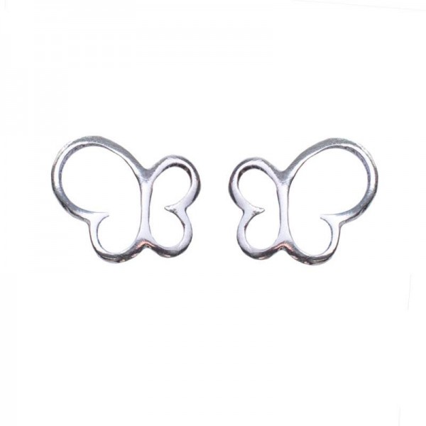 Pendientes mariposa Plata de Ley 925 bañados en Oro