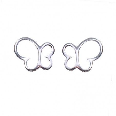 Pendientes mariposa Plata de Ley 925 bañados en Oro