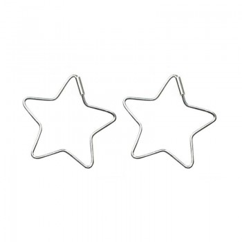 Pendientes estrella pasante minimalista