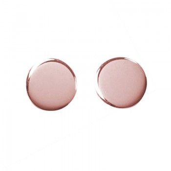 Pendientes círculo Plata de Ley bañada en Oro 2