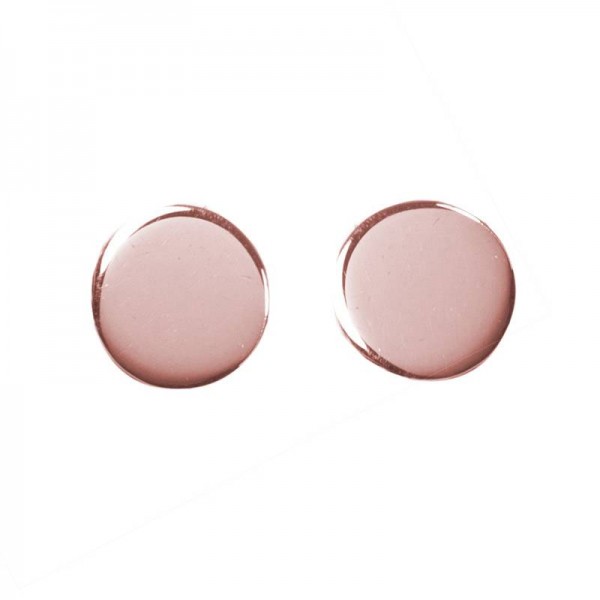 Pendientes círculo Plata de Ley bañada en Oro