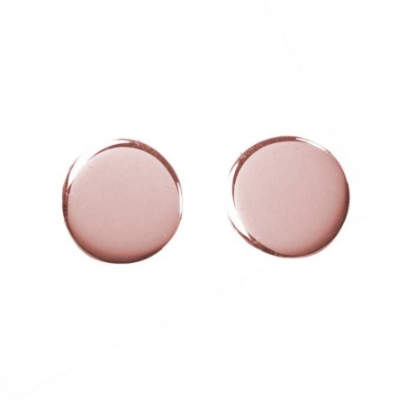 Pendientes círculo Plata de Ley bañada en Oro