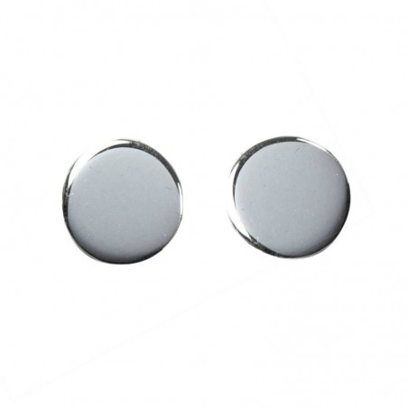 Pendientes círculo Plata de Ley bañada en Oro