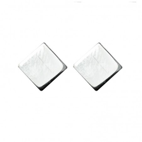 Pendientes cuadrado bañados en Oro