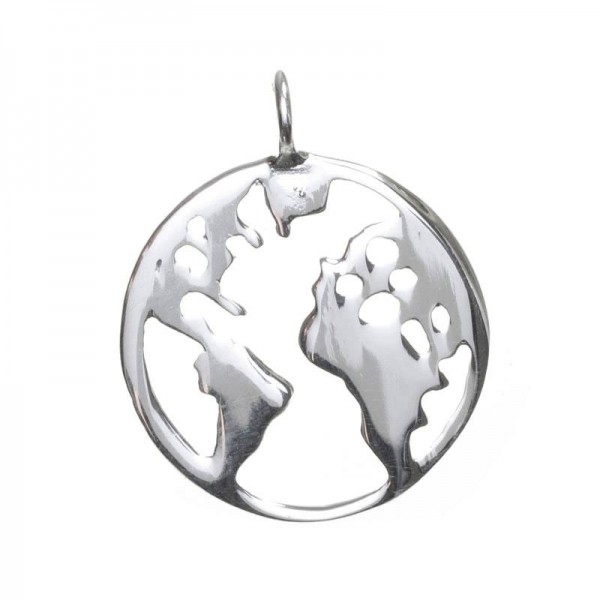 Colgante mundo Plata de Ley 925