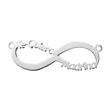 Entrepieza Infinito Te Quiero Madrina Plata de Ley 925