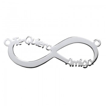 Entrepieza Infinito Te Quiero Amiga Plata de Ley 925