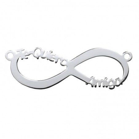 Entrepieza Infinito Te Quiero Amiga Plata de Ley 925
