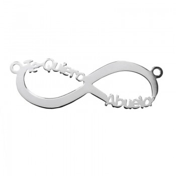 Entrepieza Infinito Te Quiero Abuela Plata de Ley 925