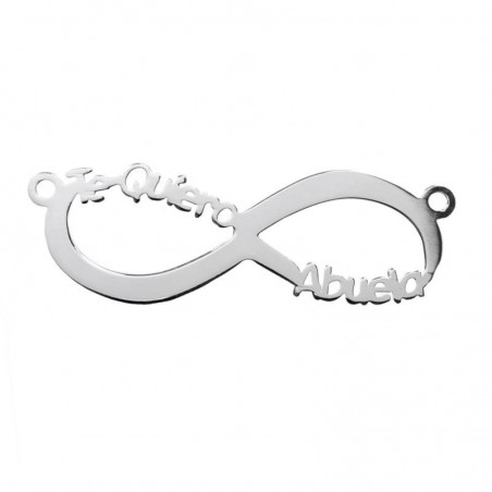 Entrepieza Infinito Te Quiero Abuela Plata de Ley 925
