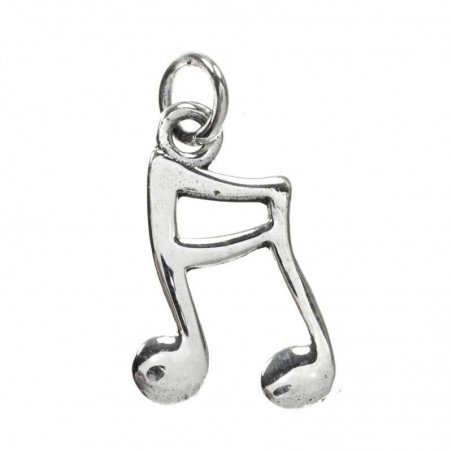 Colgante nota musical con arandela Plata de Ley 925