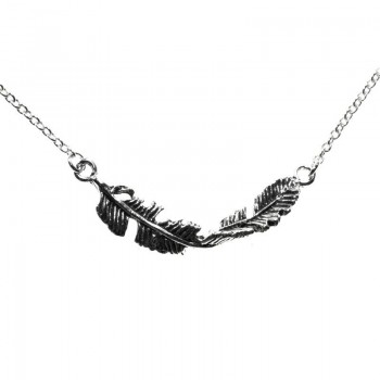 Collar pluma Plata de Ley 925