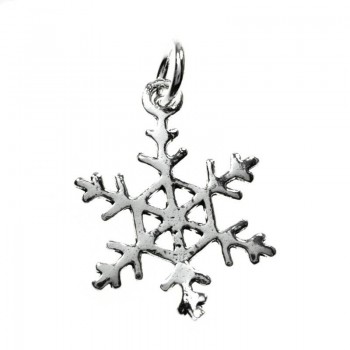 Colgante copo de nieve con arandela