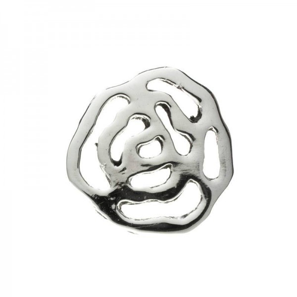 Pendientes rosa calada Plata de Ley 925