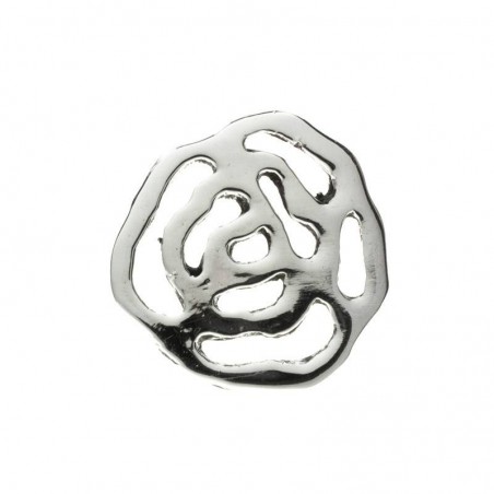 Pendientes rosa calada Plata de Ley 925