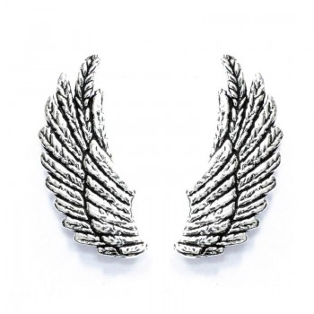 Pendientes alas oxidadas Plata de Ley 925