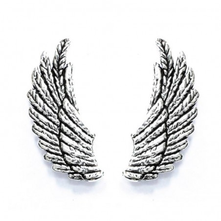 Pendientes alas oxidadas Plata de Ley 925