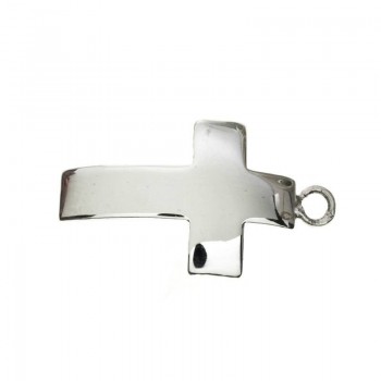 Colgante cruz bombé Plata de Ley 925