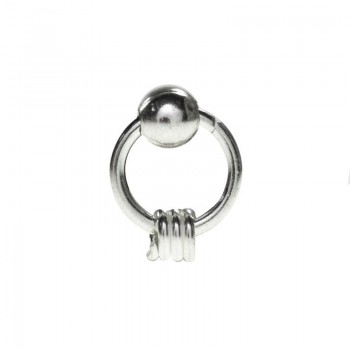 10 Piercing nariz aro externo mini Plata de Ley 925